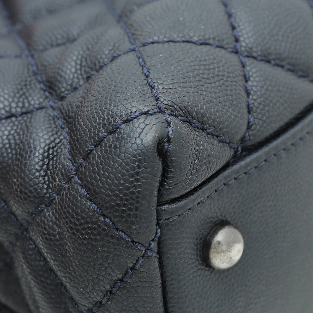 Chanel Navy Blue Coco Handle Maxi Bag-Chanel-THE CLOSET