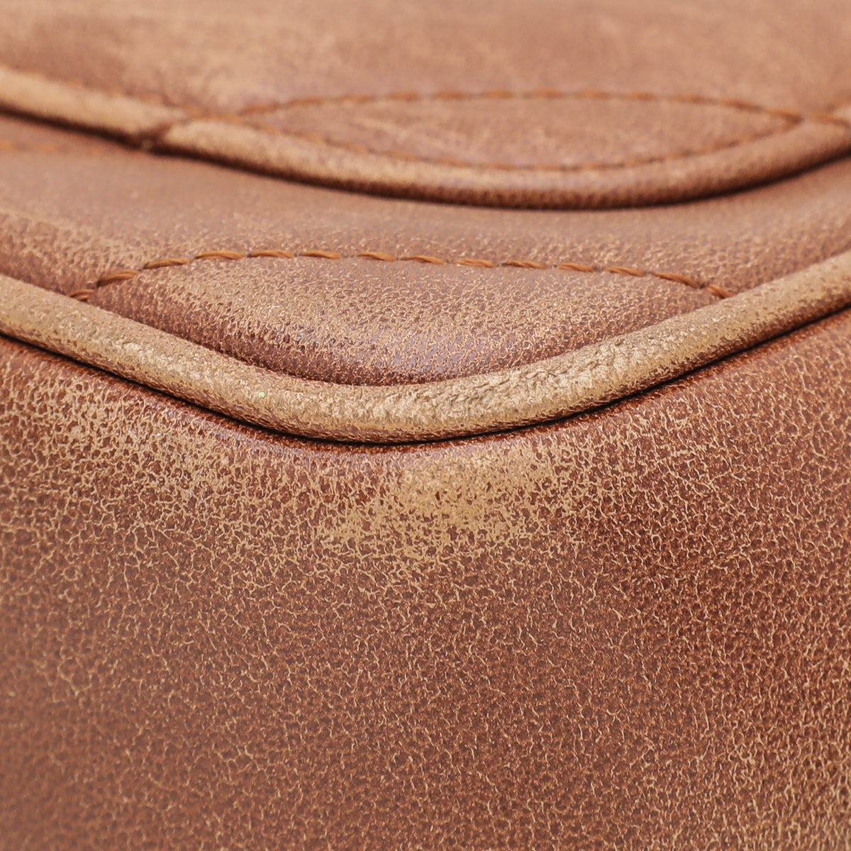 Chanel Brown CC Covered Diagonal Flap Bag-Chanel-THE CLOSET