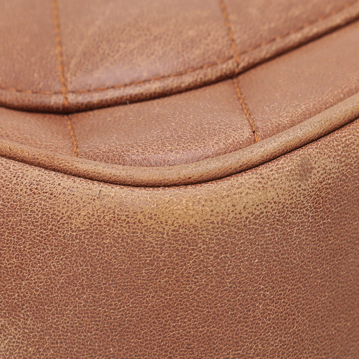 Chanel Brown CC Covered Diagonal Flap Bag-Chanel-THE CLOSET