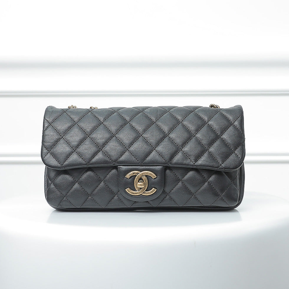 Chanel Black CC Crown Flap Bag-Chanel-THE CLOSET