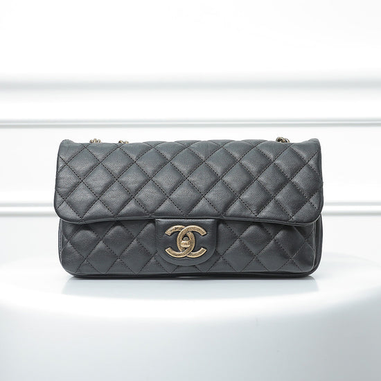 Chanel Black CC Crown Flap Bag