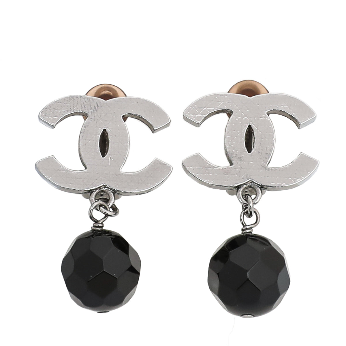 Chanel CC Crystal Clip On Earrings-Chanel-THE CLOSET