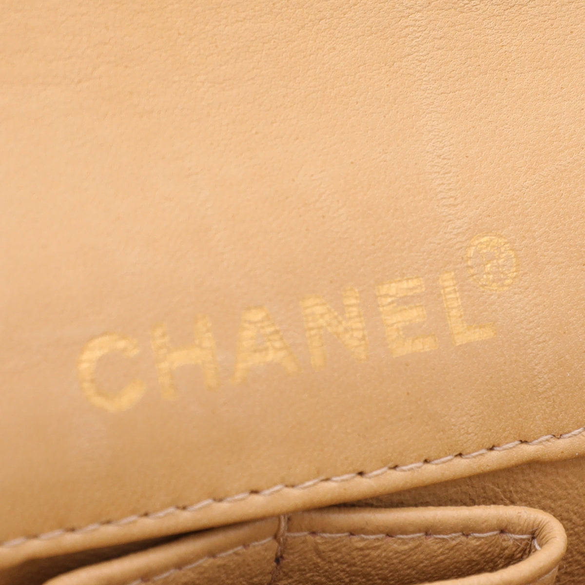 Chanel Camel CC East West Chocolate Bar Flap Bag Medium-Chanel-THE CLOSET