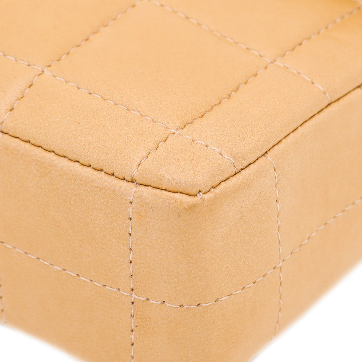 Chanel Camel CC East West Chocolate Bar Flap Bag Medium-Chanel-THE CLOSET