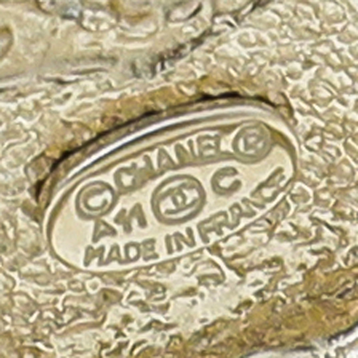 Chanel Gold Tone CC Faux Pearl Ring Medium-Chanel-THE CLOSET