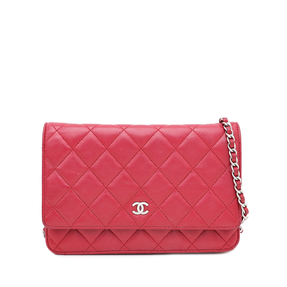 Chanel Red CC Flap WOC-Chanel-THE CLOSET