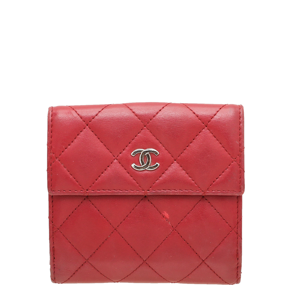 Chanel Red CC French Flap Wallet-Chanel-THE CLOSET