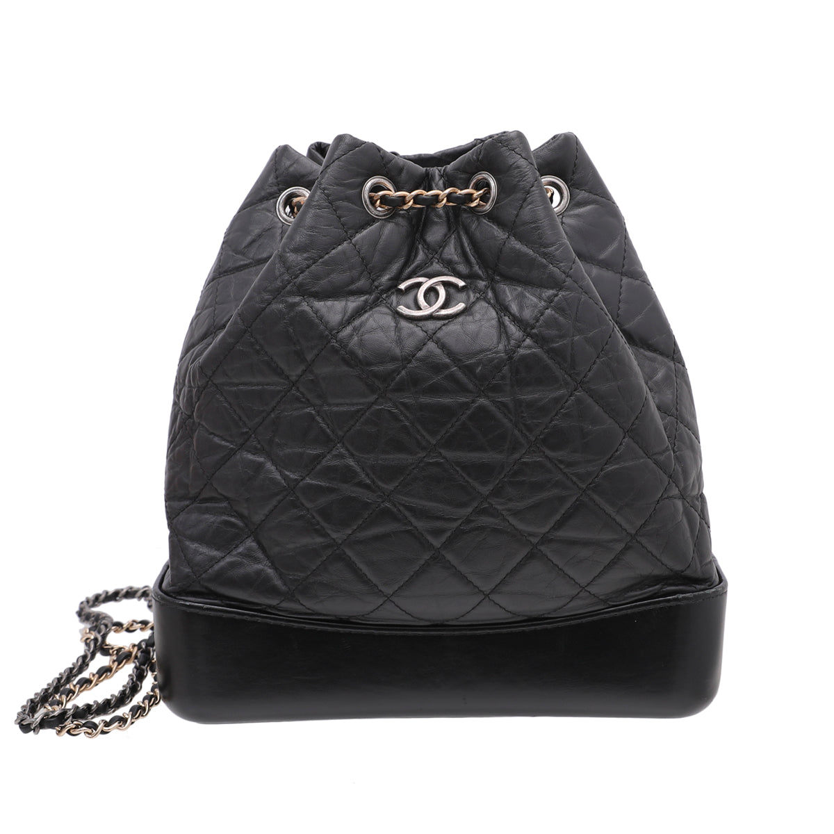 Chanel Black CC Gabrielle Small Backpack Bag