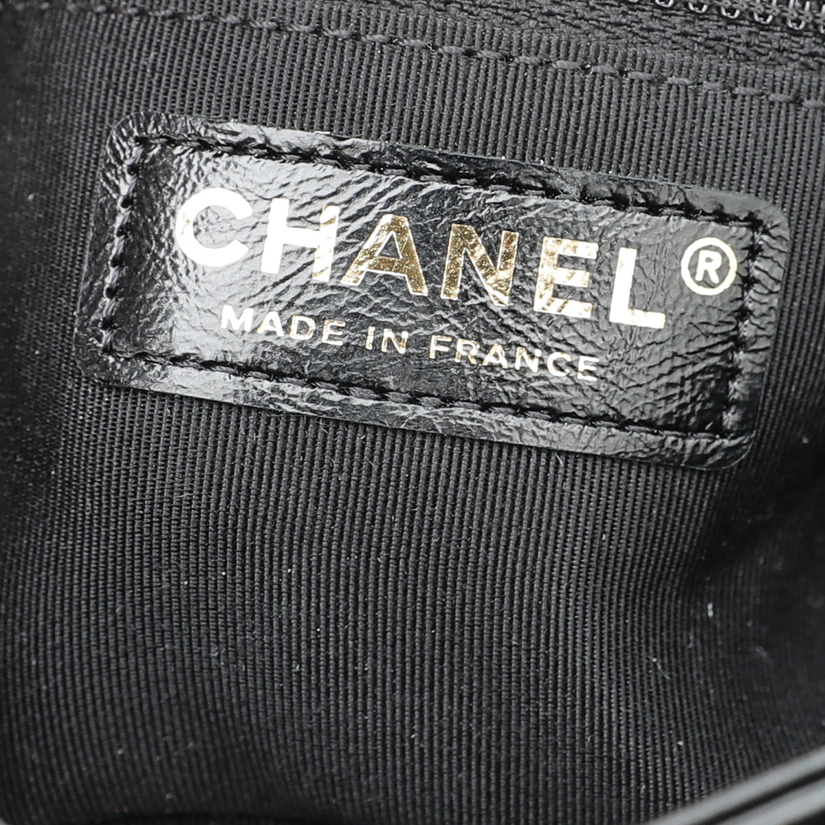 Chanel Black CC Glazed Flap Bag-Chanel-THE CLOSET