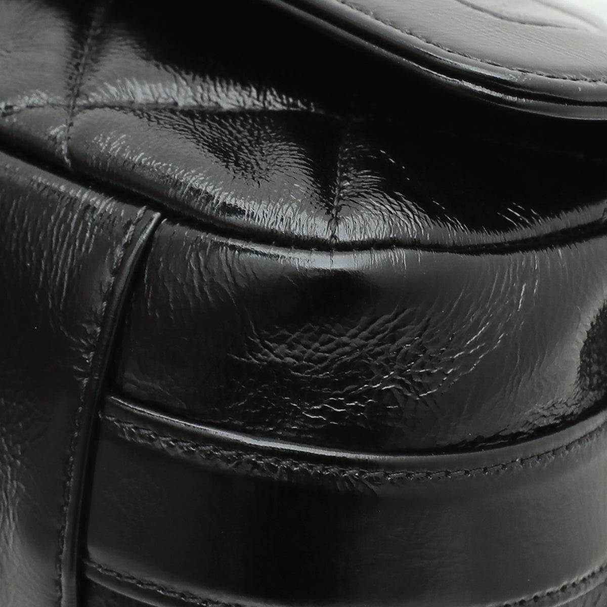 Chanel Black CC Glazed Flap Bag-Chanel-THE CLOSET