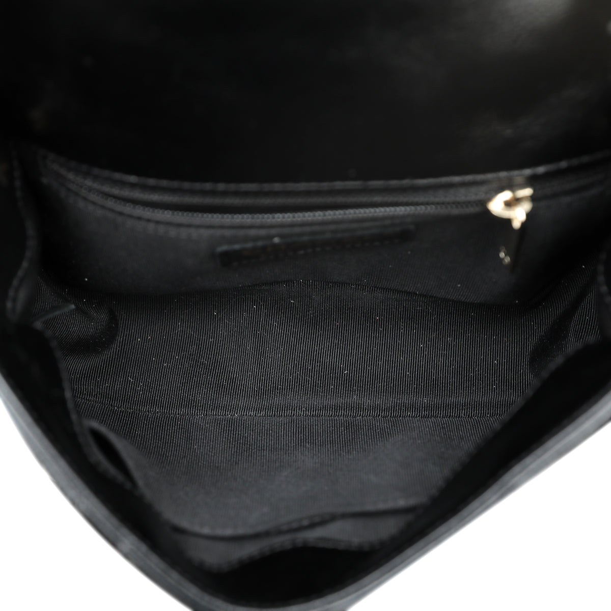 Chanel Black CC Glazed Flap Bag-Chanel-THE CLOSET