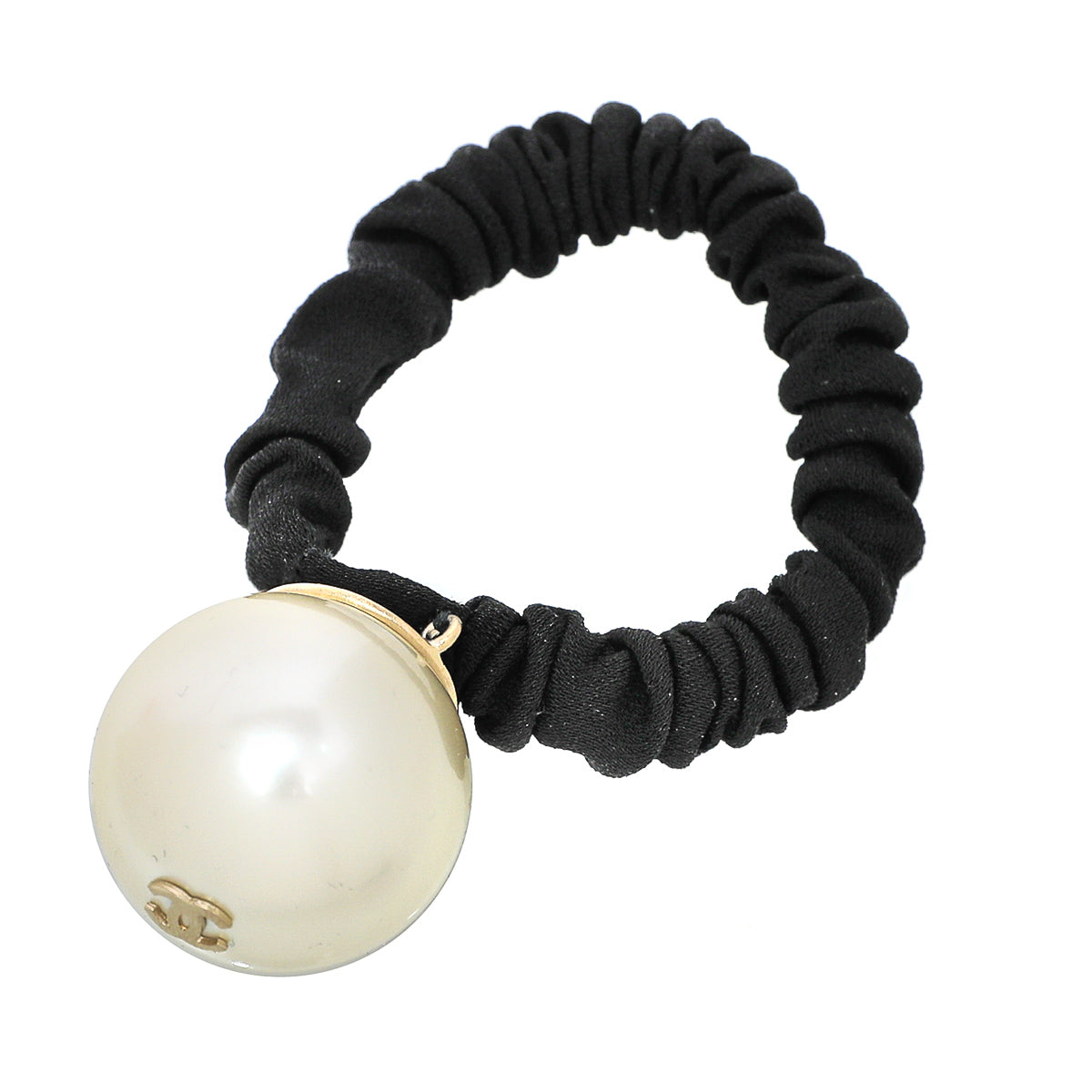 Chanel Black CC Hair Accessory-Chanel-THE CLOSET