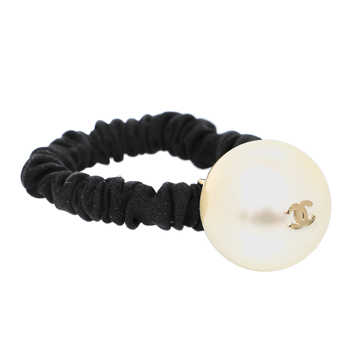 Chanel Black CC Hair Accessory-Chanel-THE CLOSET