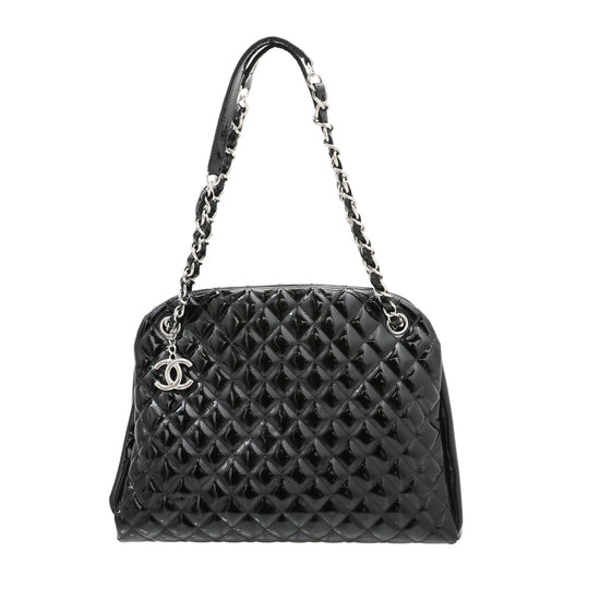 Chanel Black CC Just Mademoiselle Bowling Bag
