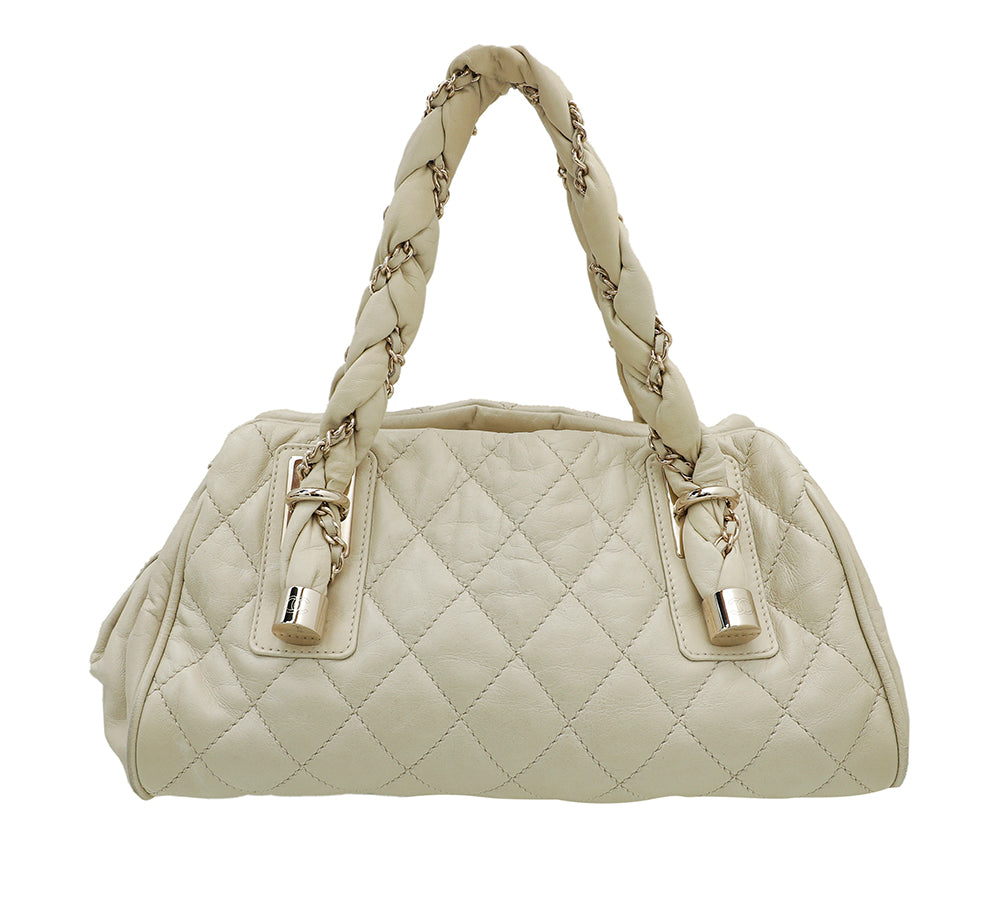 Chanel Off White CC Lady Bowler Bag-Chanel-THE CLOSET