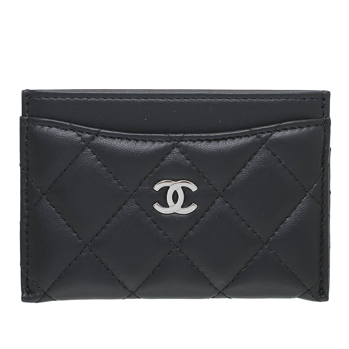 Chanel Black CC Classic Card Holder-Chanel-THE CLOSET