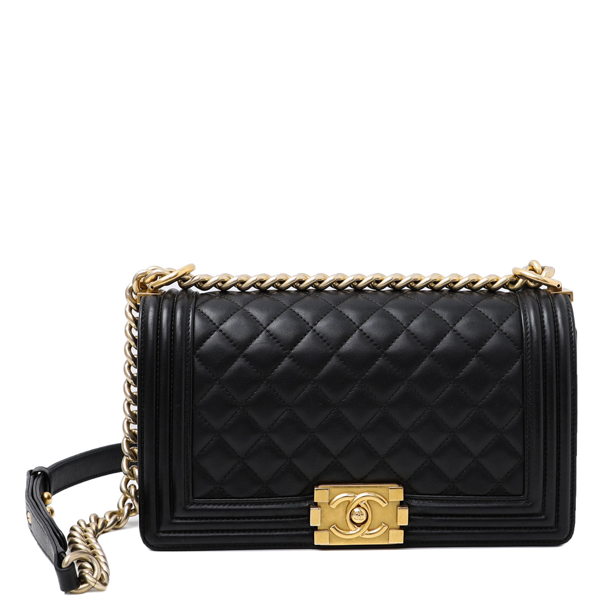 Chanel Black CC Le Boy Classic Bag-Chanel-THE CLOSET