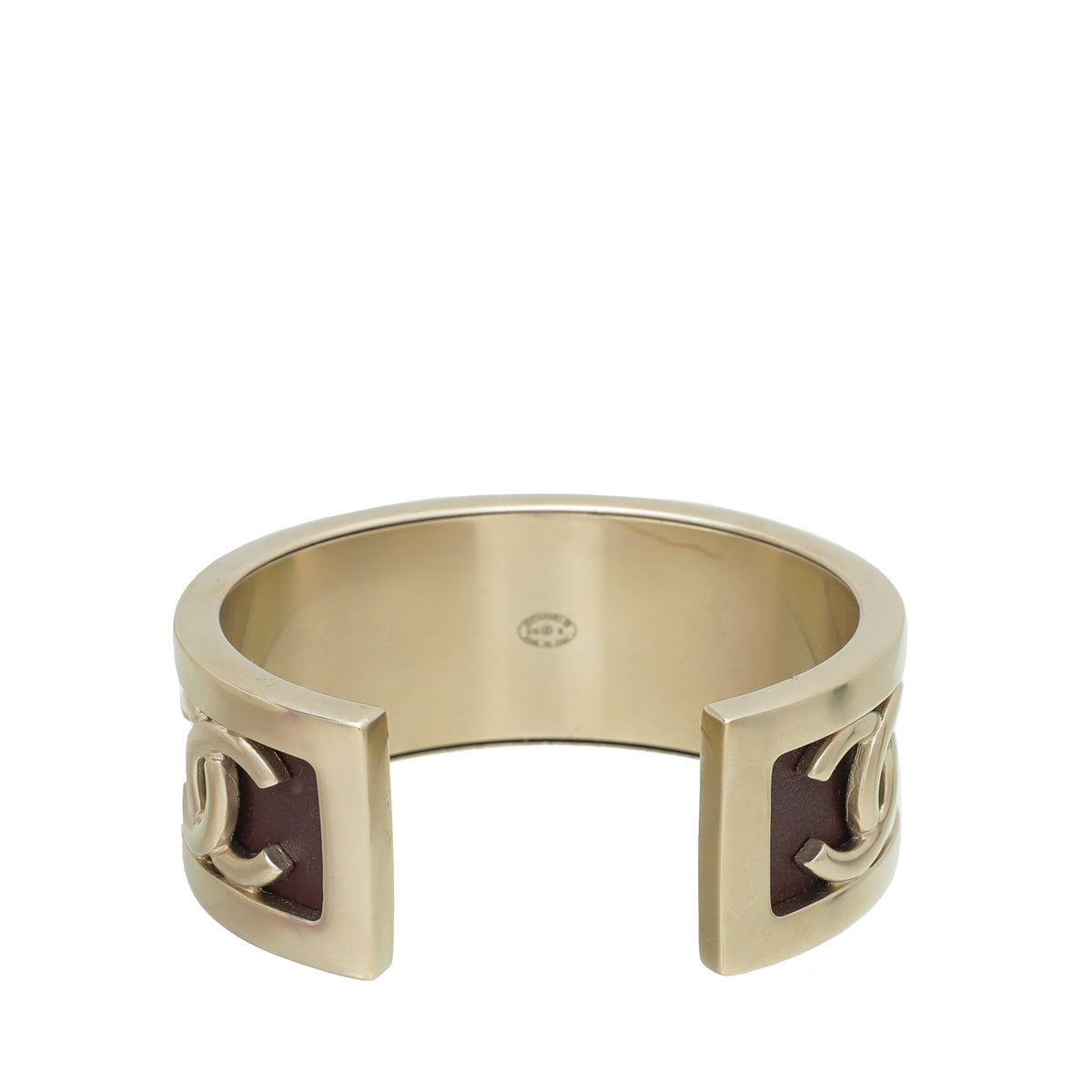 Chanel Burgundy CC Cuff Bracelet-Chanel-THE CLOSET
