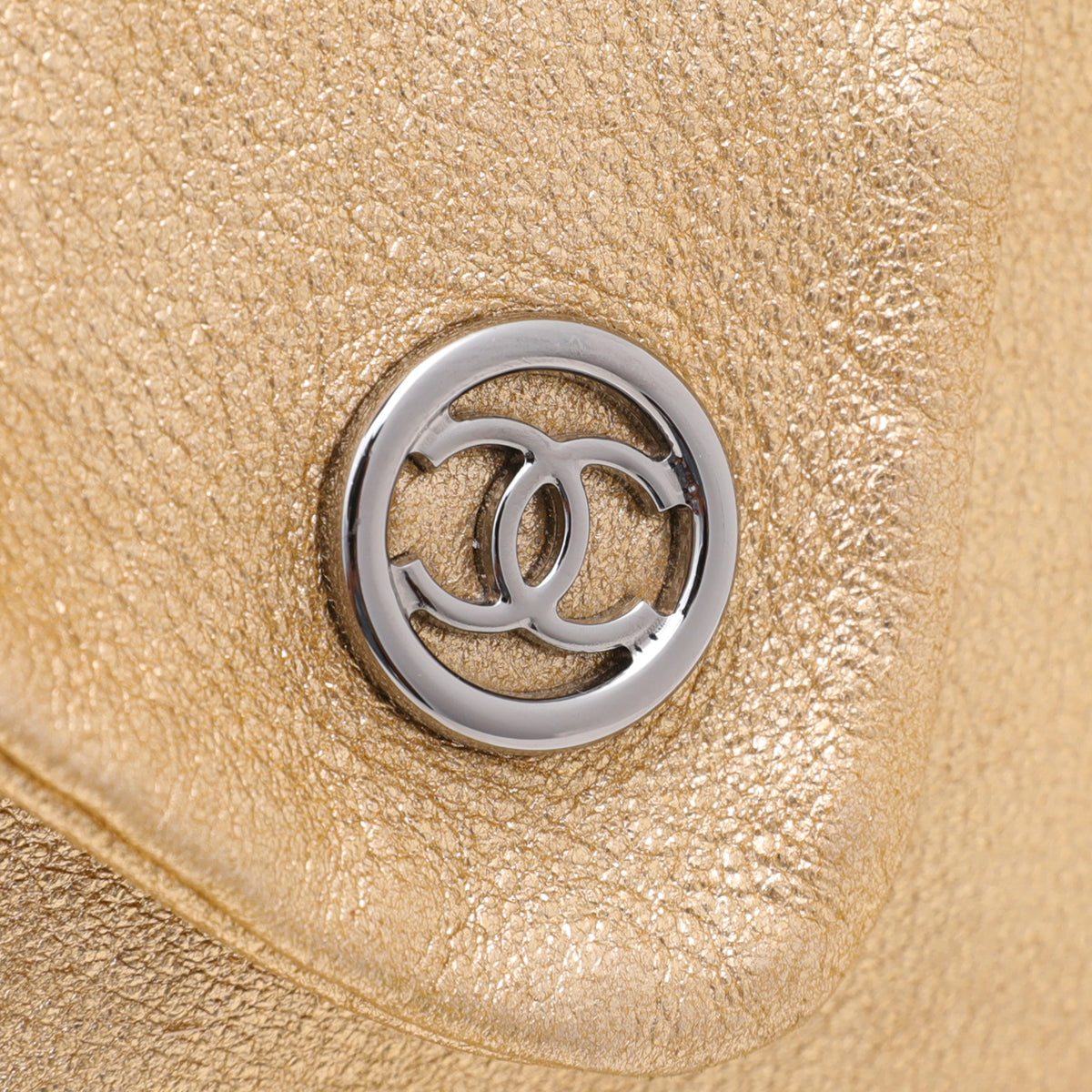 Chanel Metallic Gold CC Hobo Bag