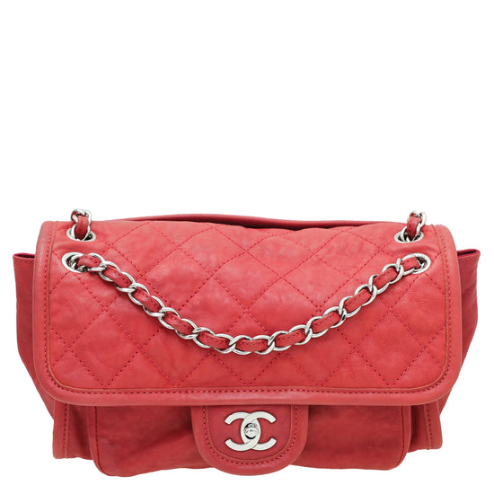 Chanel Red CC Natural Beauty Flap Bag