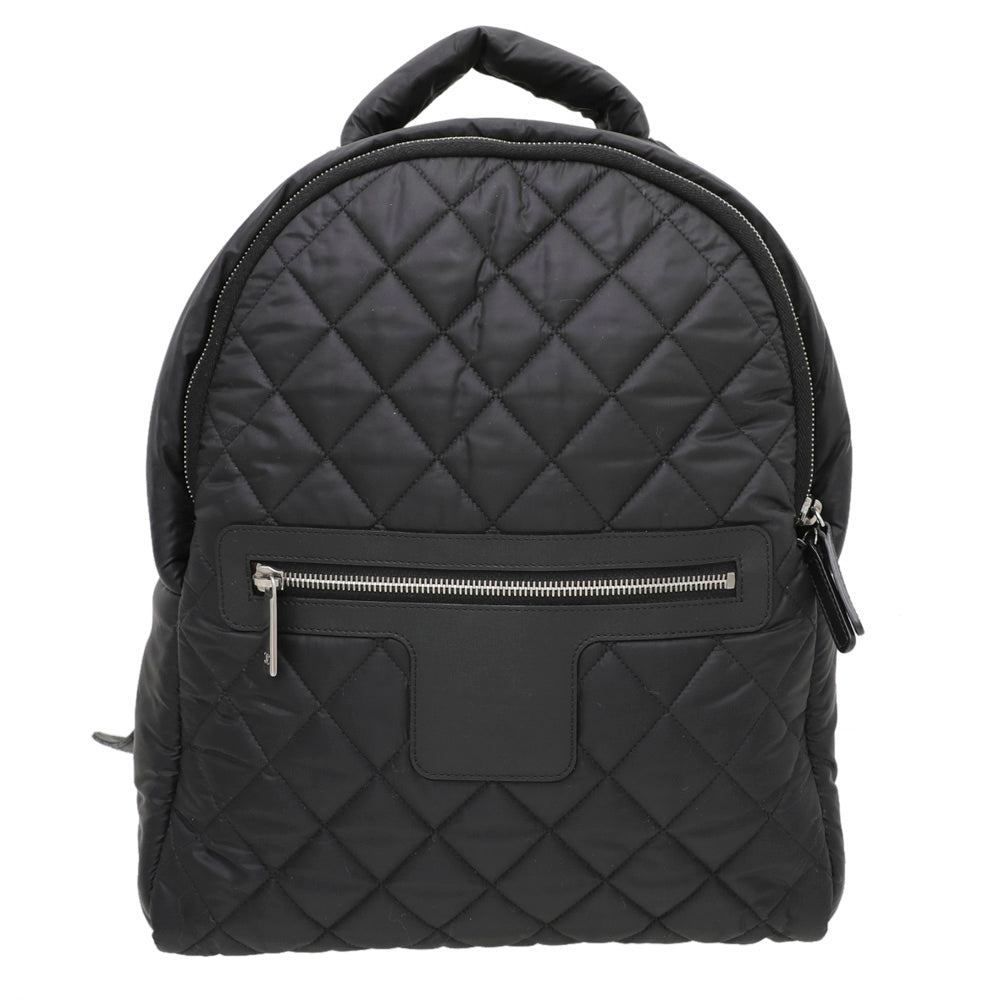 Chanel Black CC Nylon Quilted Coco Cocoon Backpack Bag-Chanel-THE CLOSET