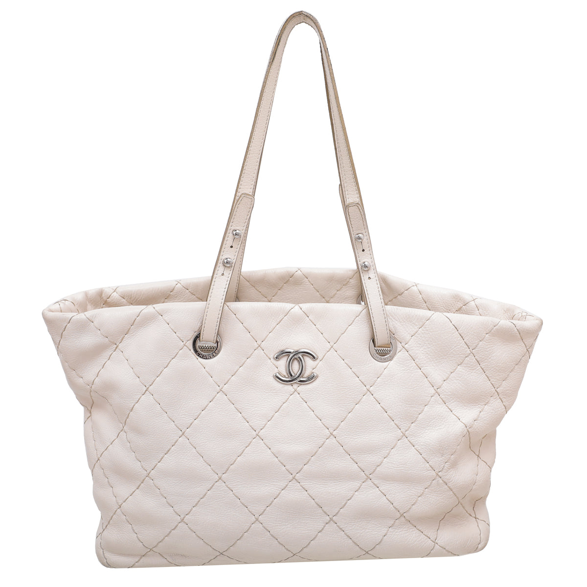 Chanel Off White CC On The Road Tote Bag-Chanel-THE CLOSET