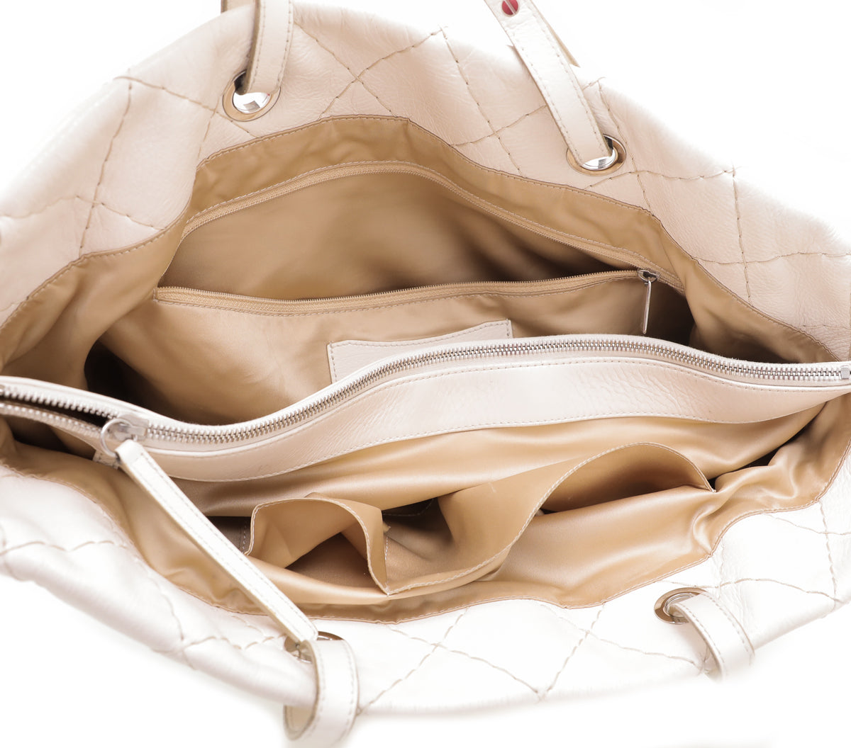 Chanel Off White CC On The Road Tote Bag-Chanel-THE CLOSET