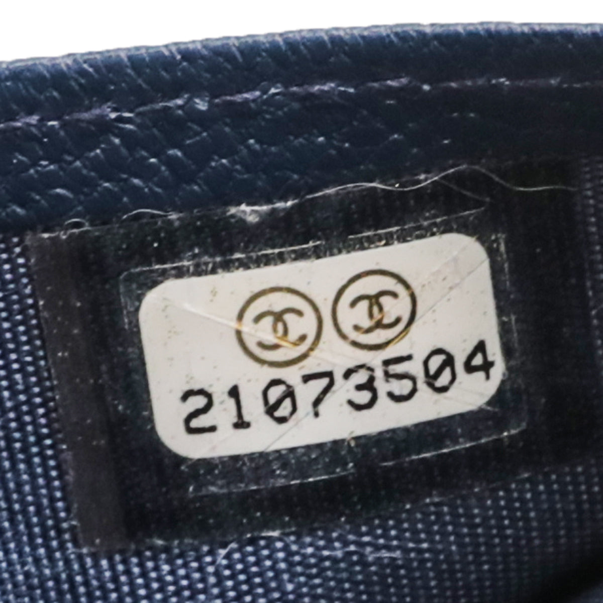 Chanel Navy Blue CC L Yen Wallet-Chanel-THE CLOSET