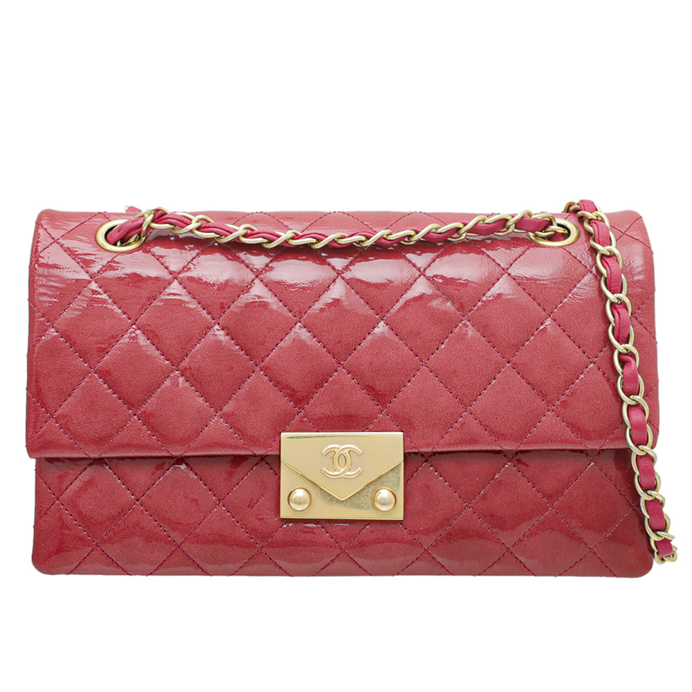 Chanel Dark Pink CC Pagoda Flap Bag