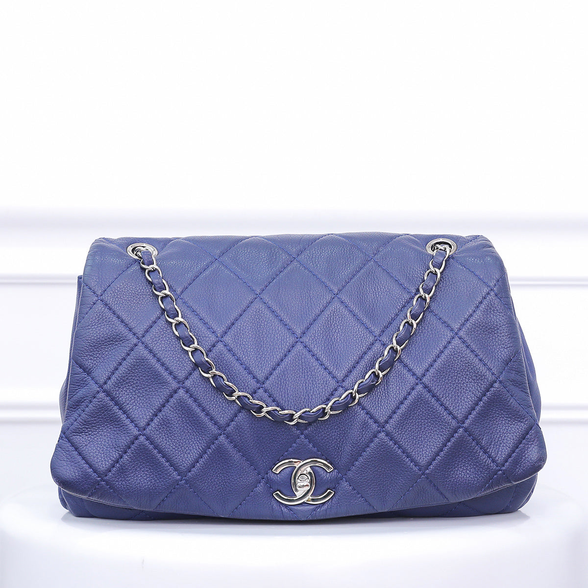 Chanel Blue CC Quilted Flap Soft Bag-Chanel-THE CLOSET