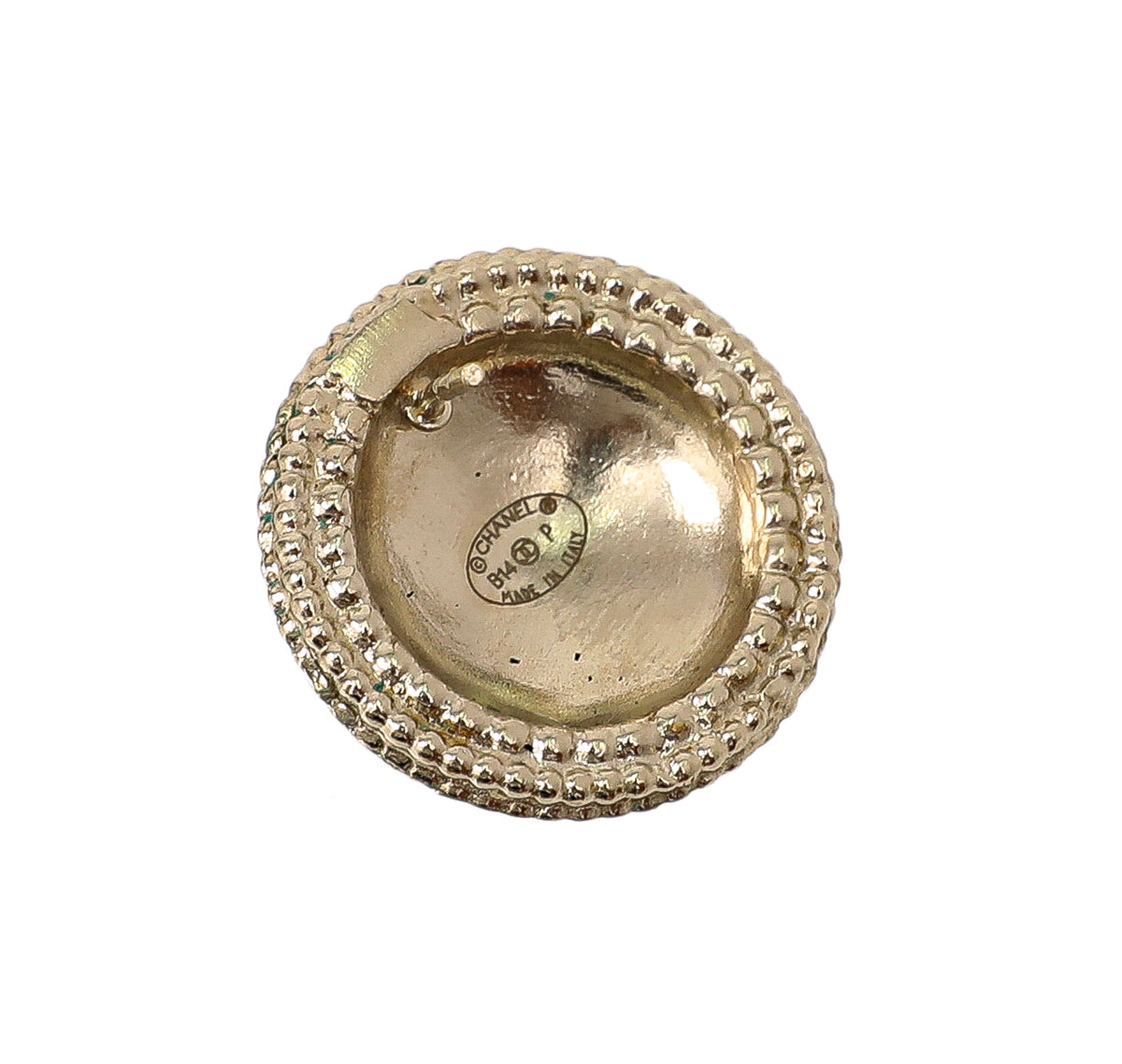 Chanel Gold CC Round Coin Earrings-Chanel-THE CLOSET