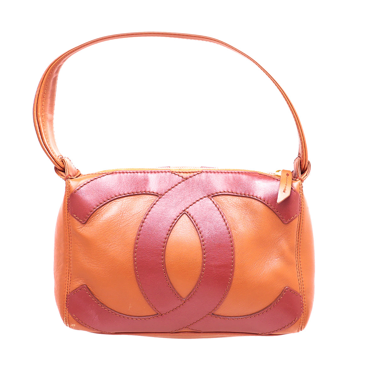 Chanel Rust Orange CC Single Handle Bag