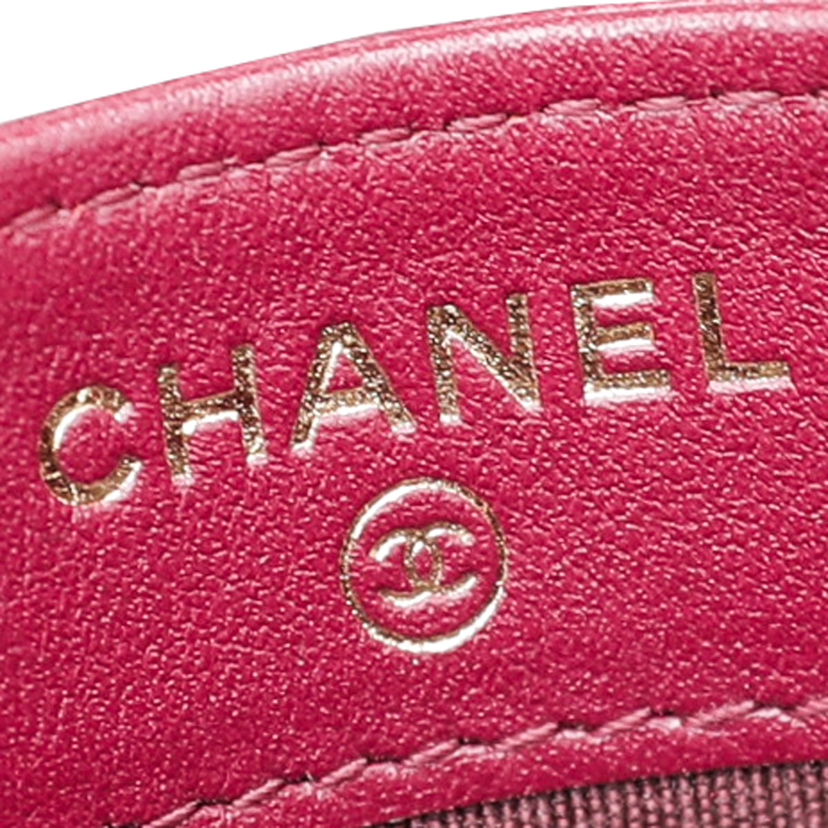 Chanel Burgundy CC Studded Rock Quilted Card Holder-Chanel-THE CLOSET