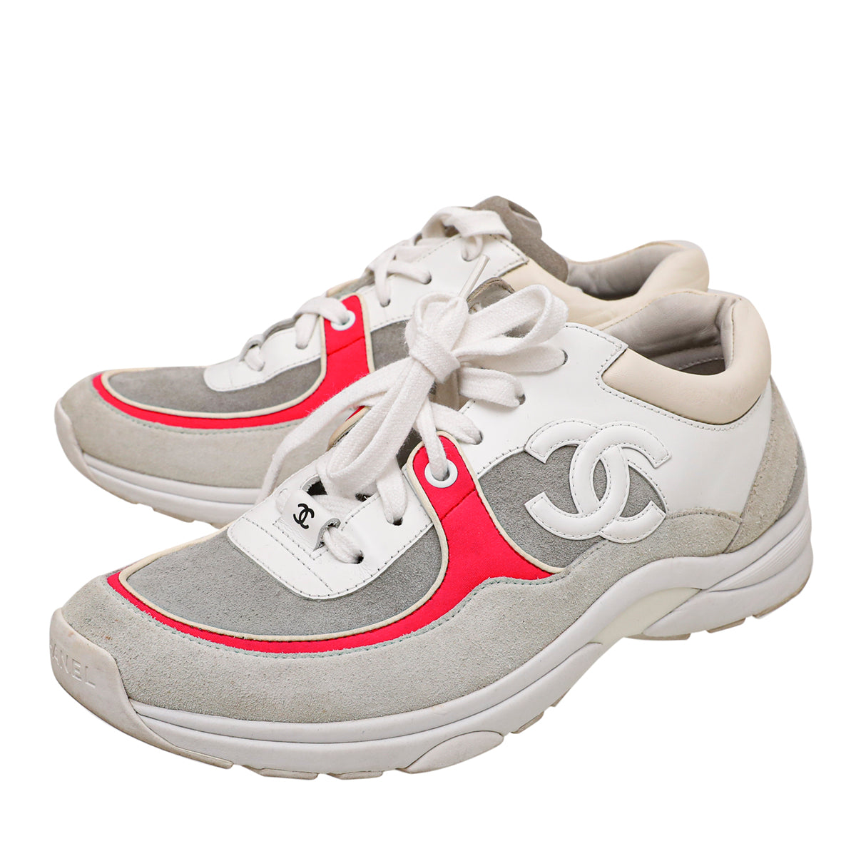 Chanel Tricolor CC Suede Sneaker 38.5-Chanel-THE CLOSET