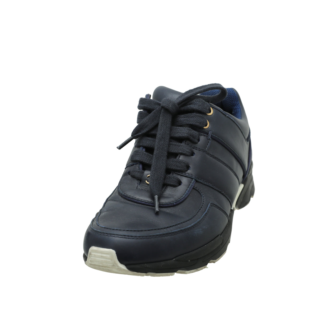 Chanel Blue CC Trainer Sneaker 37-Chanel-THE CLOSET