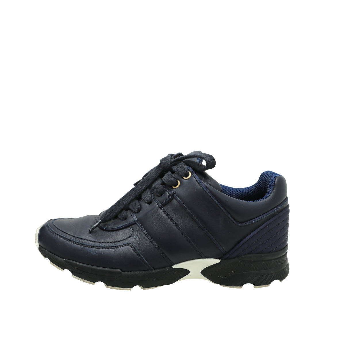 Chanel Blue CC Trainer Sneaker 37-Chanel-THE CLOSET