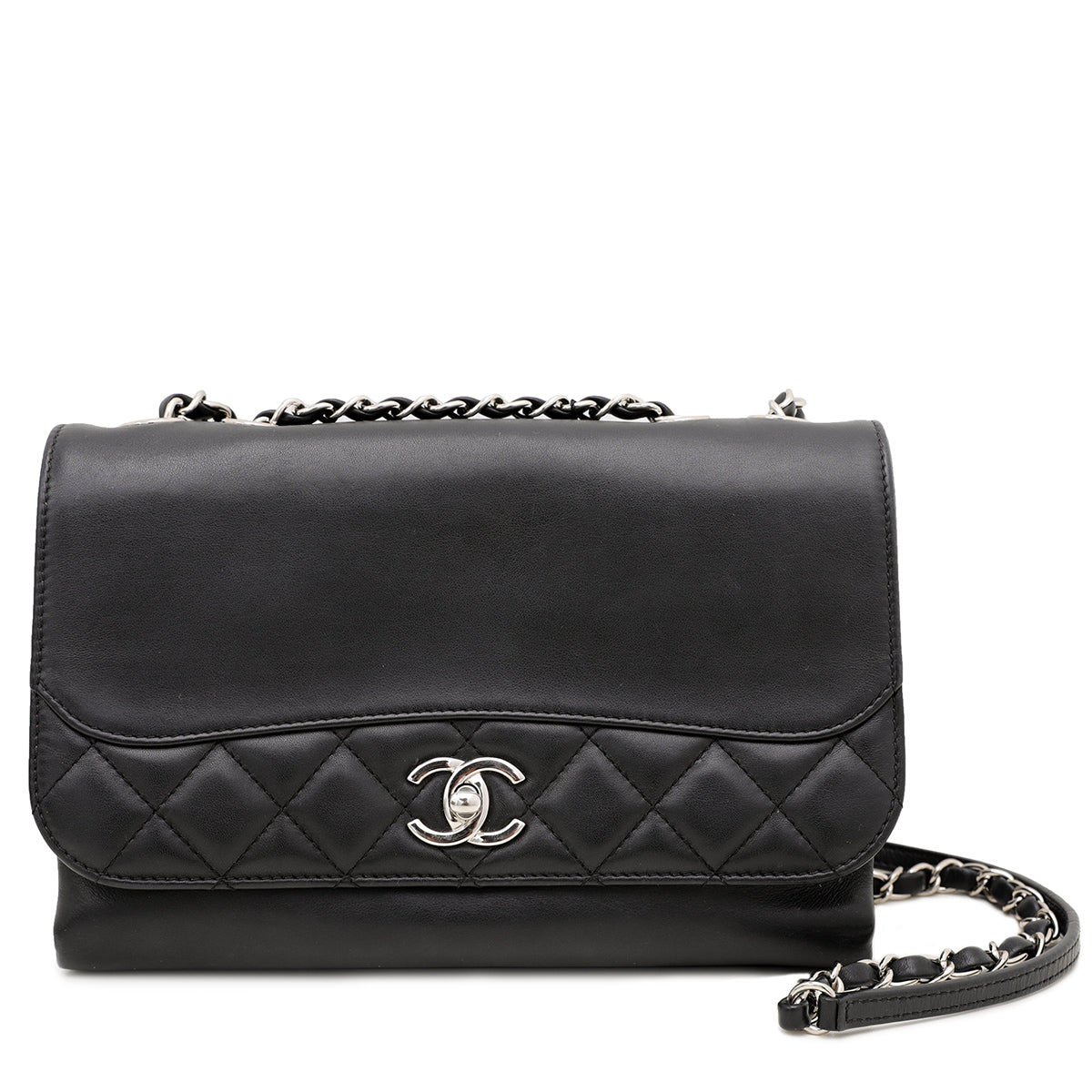 Chanel Black CC Tramezzo Flap Bag