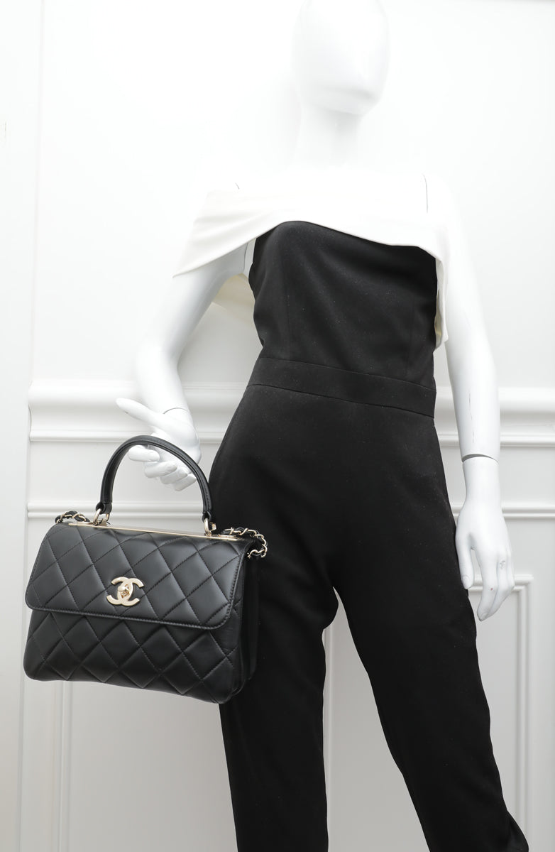 Chanel Black CC Trendy Top Handle Bag-Chanel-THE CLOSET