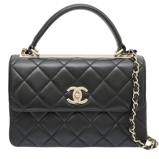 Chanel Black CC Trendy Top Handle Small Bag – The Closet