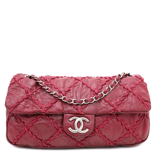 Chanel Burgundy CC Ultra Stitch Flap Bag
