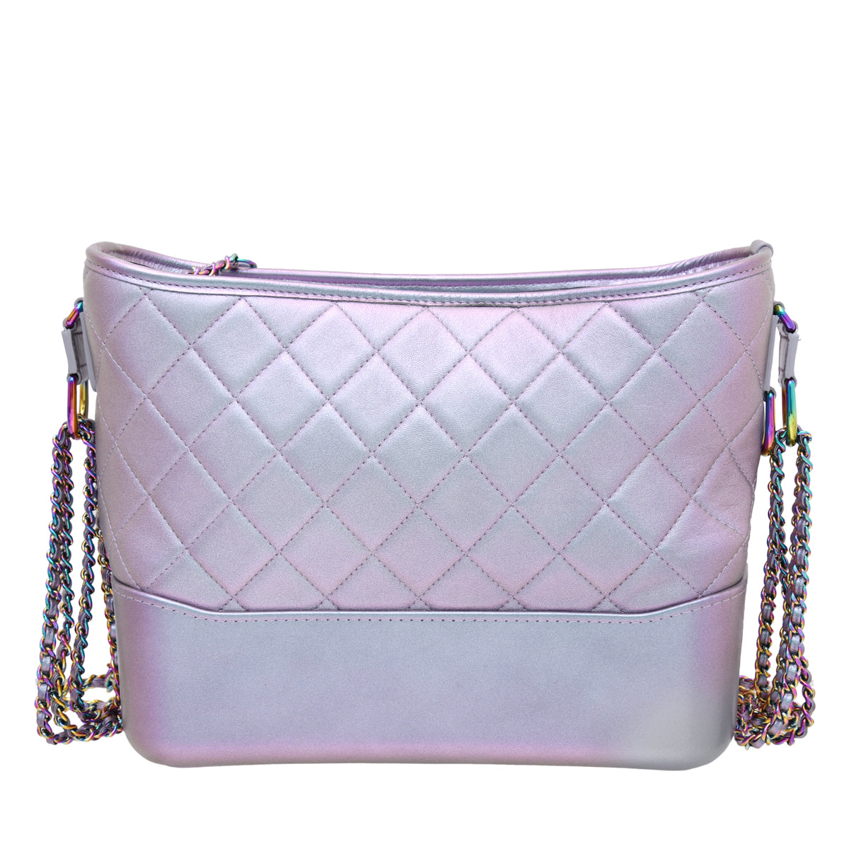 Chanel Purple Rainbow CC Unicorn Gabrielle Iridescent Bag-Chanel-THE CLOSET