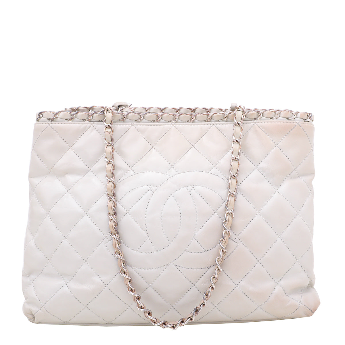 Chanel Grey Chain Me Shopping Tote Bag Small-Chanel-THE CLOSET