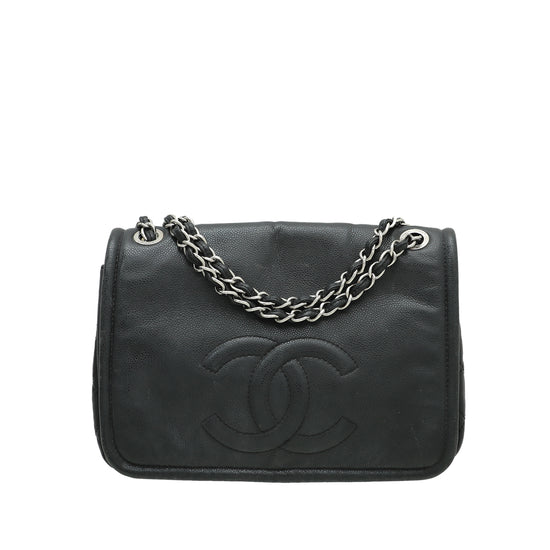 Chanel Black CC Flap Large Bag
