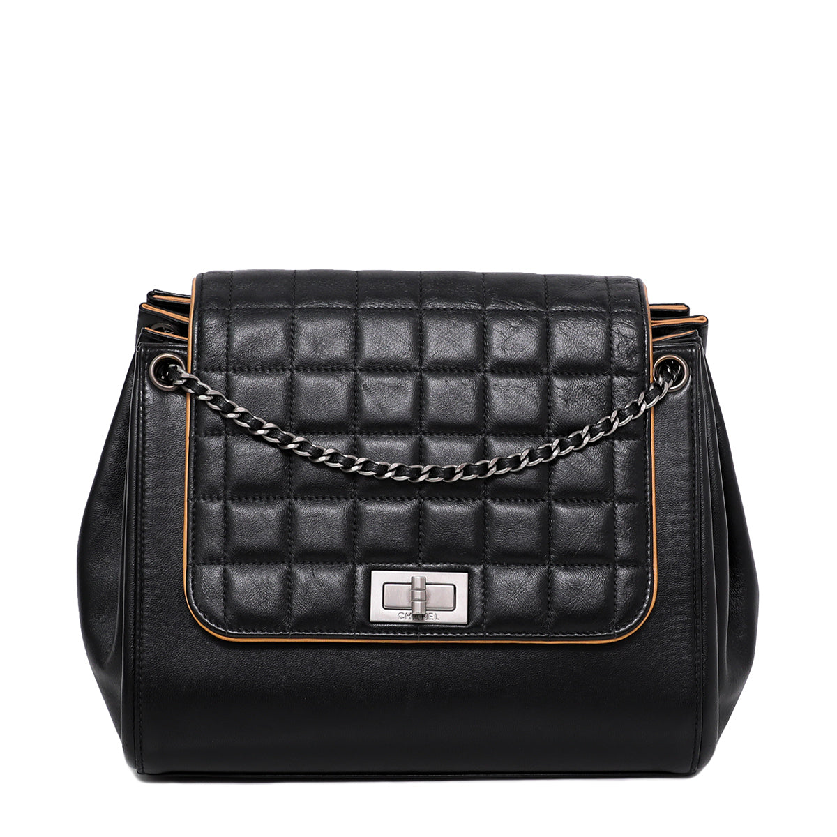 Chanel Black Chocolate Bar Accordion Reissue Flap Bag – The Closet
