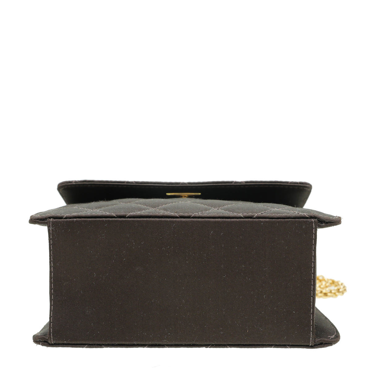 Chanel Chocolate Satin CC Quilted Flap Bag-Chanel-THE CLOSET