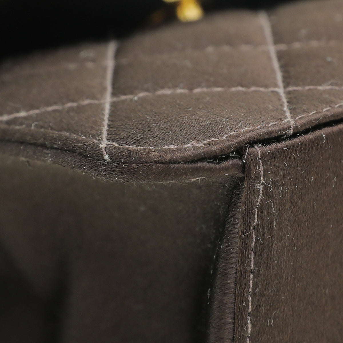 Chanel Chocolate Satin CC Quilted Flap Bag-Chanel-THE CLOSET