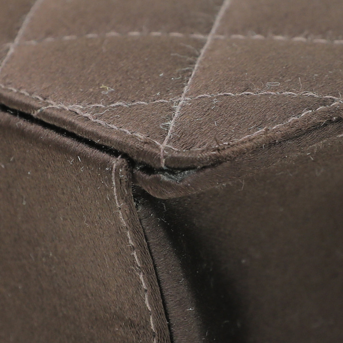 Chanel Chocolate Satin CC Quilted Flap Bag-Chanel-THE CLOSET