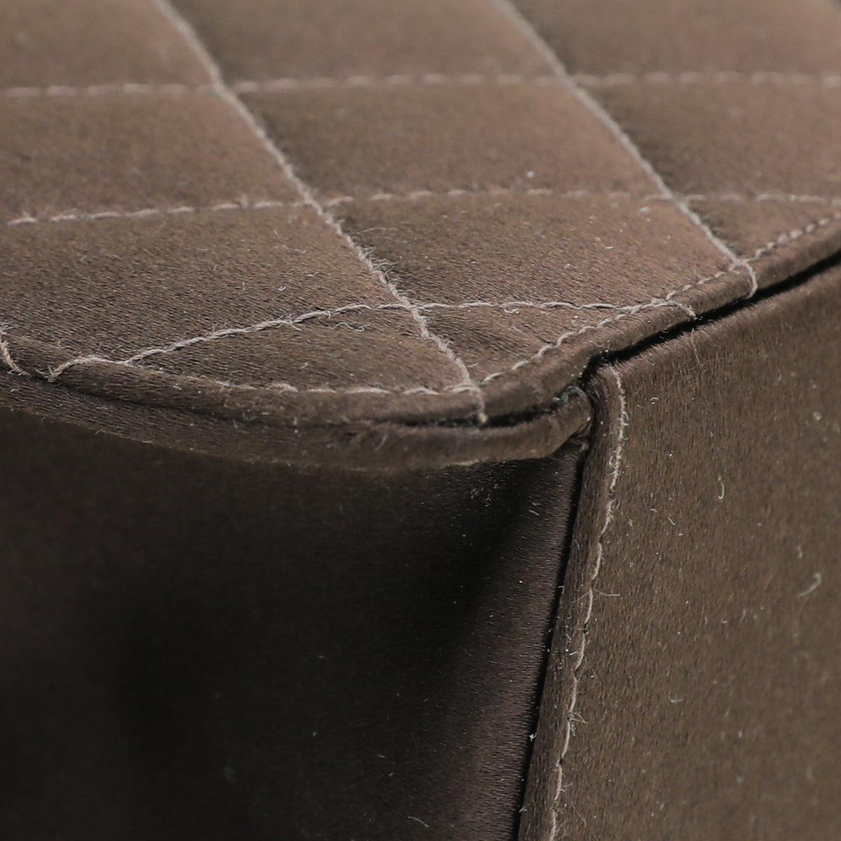 Chanel Chocolate Satin CC Quilted Flap Bag-Chanel-THE CLOSET