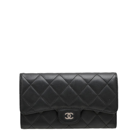 Chanel Black Classic Continental Wallet
