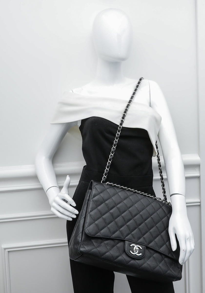 Chanel Black Classic Double Flap Bag-Chanel-THE CLOSET